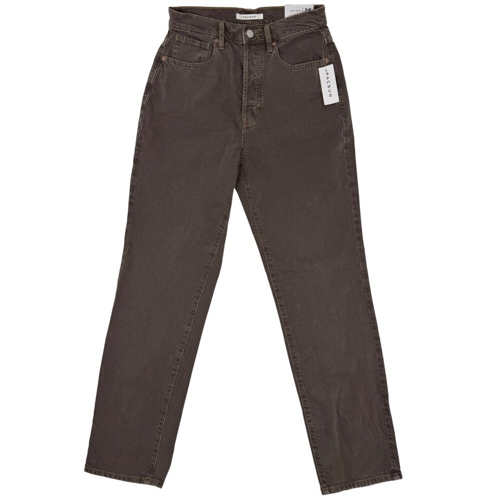 NWT PacSun Dad Jean Straight Leg Moss Green Jeans 26 | Skater Grunge Streetwear - Picture 14 of 16